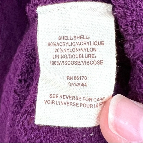 NWT Free People Amythyst Purple Crochet Knit Low Back Puff Sleeve Bodycon Dress - Picture 11 of 13